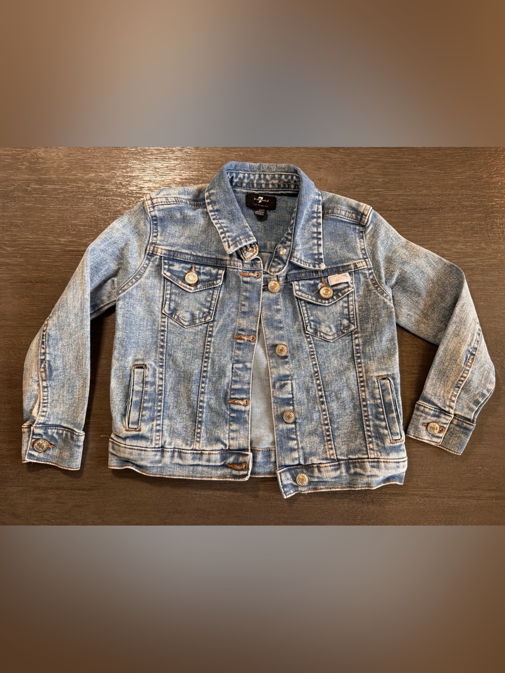 7 FAM Girls Kids Denim Jacket 4T 4 Toddler